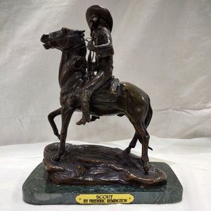 SCOUT Artistic Solutions Bronze Statue Handmade Sculpture Frederic Remington